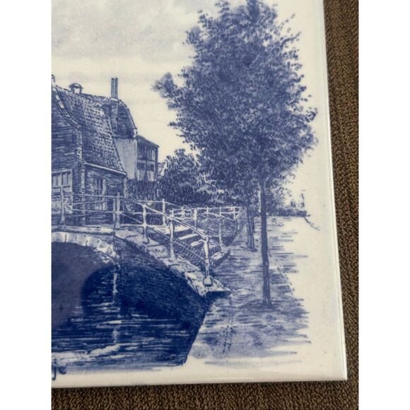 Delft Kerkstroot met Huisje  Ceramic Tile Holland - Picture 5 of 7